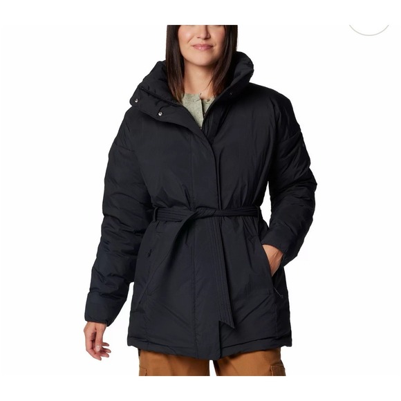 Columbia Columbia Ardenwood Novelty Down Parka Jacket Black Plus Size 2X NEW - Picture 1 of 10
